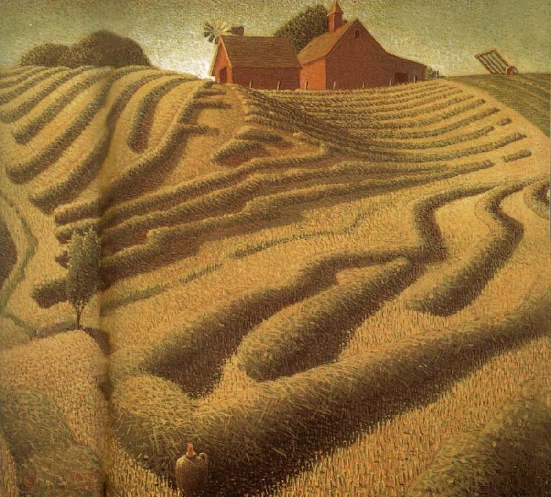 Grant Wood Make into Hay oil painting image